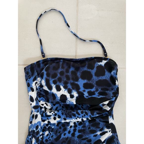 Tommy Bahama Swim One Piece Swimsuit Halter Multicolor Print Swimwear - Picture 2 of 9